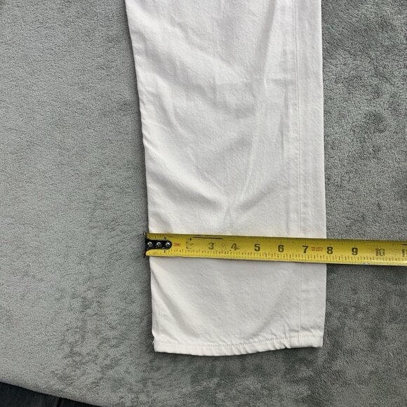 Agolde 90s Pinch Waist Jeans Womens Size 26x29” White High Rise Straight Cotton - Picture 4 of 12
